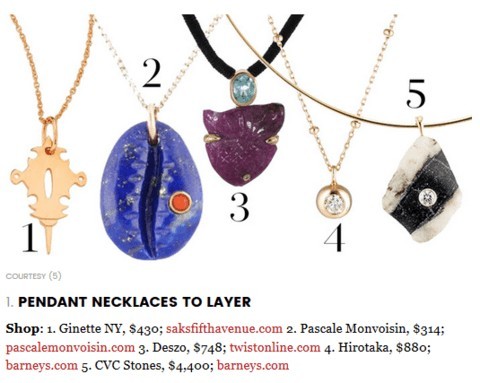 necklace selections