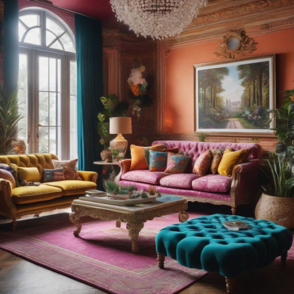 Maximalist Living Room Design