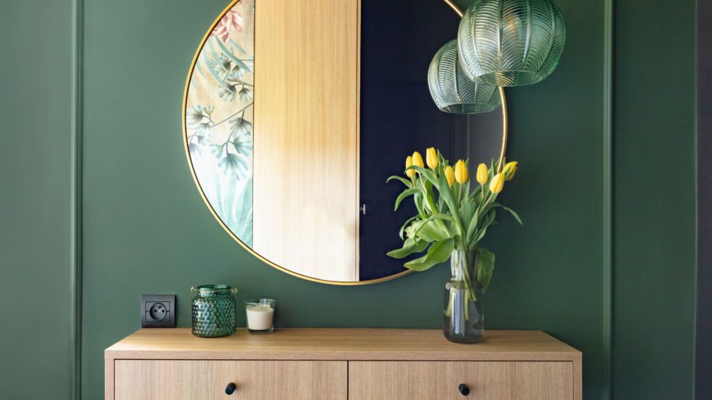 Mirrors help to increase natural light and reduce stress