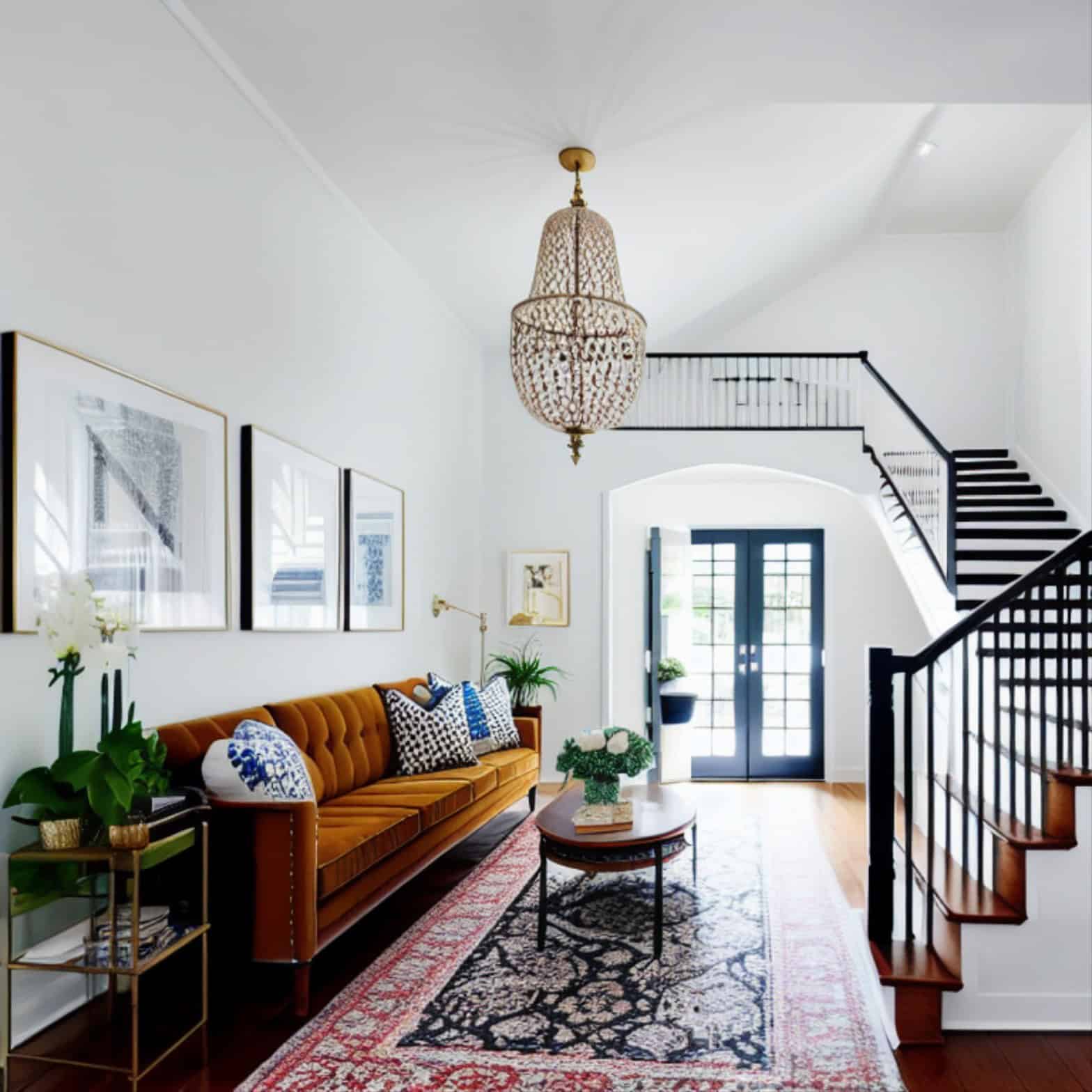 Heavenly Entryway With Staircase Ideas for Sophisticated Opulence ...